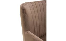 Goossens eetkamerstoel rob bruin stof - 8160699-01