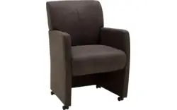 Goossens eetkamerstoel alex grijs microvezel - 8160951-01