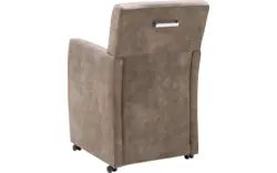 Goossens eetkamerstoel oliver bruin microvezel - 8160954-01