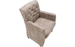 Goossens eetkamerstoel oliver bruin microvezel - 8160954-01