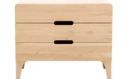 Goossens excellent ladekast curve onbewerkt eiken - 8170299-02