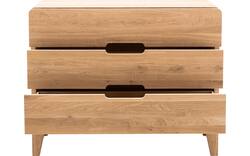 Goossens excellent ladekast curve onbewerkt eiken - 8170299-02