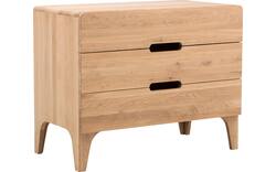 Goossens excellent ladekast curve onbewerkt eiken - 8170299-02