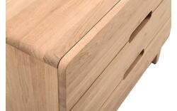 Goossens excellent ladekast curve onbewerkt eiken - 8170299-02