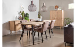 Goossens eettafel bjarte wit eiken - 8170333-01