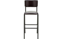 Goossens barstoel chaplin grijs leer - 8170399-01