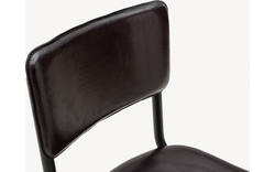 Goossens barstoel chaplin grijs leer - 8170399-01