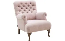 Goossens fauteuil ashton roze stof - 8170648-01