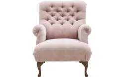 Goossens fauteuil ashton roze stof - 8170648-01