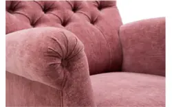 Goossens fauteuil ashton roze stof - 8170651-01