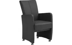 Goossens excellent eetkamerstoel riva grijs leer - 8171036-01