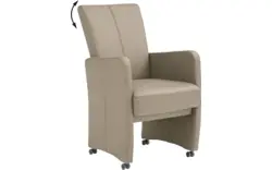 Goossens excellent eetkamerstoel riva bruin leer - 8171037-01-pijltje