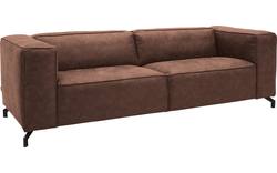 Goossens zitbank calvin bruin micro leer - 8171143-631-02
