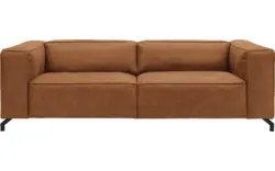 Goossens zitbank calvin bruin micro leer - 8171143-633-01
