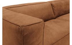 Goossens zitbank calvin bruin micro leer - 8171143-633-01