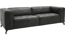 Goossens zitbank calvin grijs micro leer - 8171143-635-02