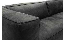 Goossens zitbank calvin grijs micro leer - 8171143-635-01