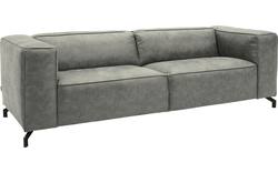 Goossens zitbank calvin grijs micro leer - 8171143-636-01