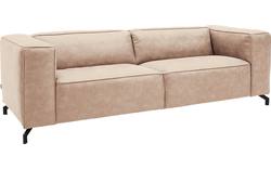 Goossens zitbank calvin beige micro leer - 8171143-637-02