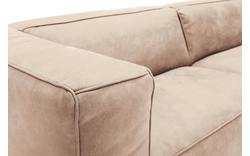 Goossens zitbank calvin beige micro leer - 8171143-637-01