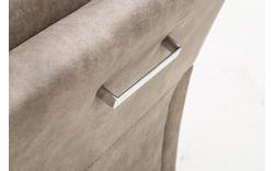 Goossens eetkamerstoel leen bruin microvezel - 8171206-01