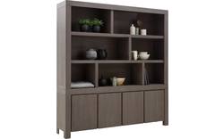 Goossens buffetkast clear donker bruin eiken - 8171208-01