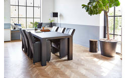 Goossens excellent eetkamerstoel riva zwart leer - 8120459-02