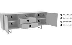 Goossens basic dressoir vienna bruin mdf - 8171317-01