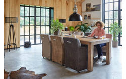 Goossens eetkamerstoel alex grijs microvezel - 8160951-01