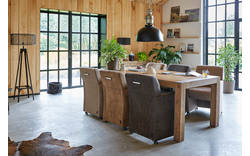 Goossens eetkamerstoel alex grijs microvezel - 8171330-07