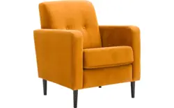 Goossens fauteuil hipp geel stof - 8171442-01