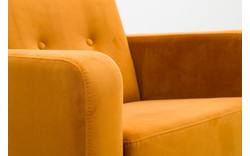 Goossens fauteuil hipp geel stof - 8171442-01