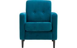 Goossens fauteuil hipp groen stof - 8171443-01