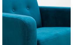 Goossens fauteuil hipp groen stof - 8171443-01