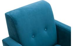 Goossens fauteuil hipp groen stof - 8171443-01