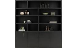 Goossens buffetkast barcelona zwart eiken - 8171447-01