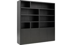 Goossens buffetkast barcelona zwart eiken - 8171447-01