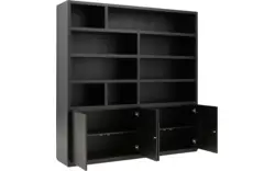 Goossens buffetkast barcelona zwart eiken - 8171447-01