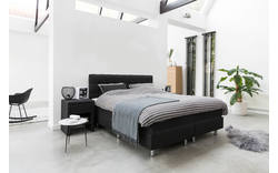 Goossens basic boxspring compleet bjorn grijs stof - 8222961-01