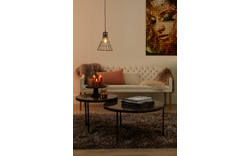 Goossens eetkamerbank pearl wit stof - 8121736-01