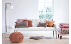 Goossens eetkamerbank pearl wit stof - 8171899-24