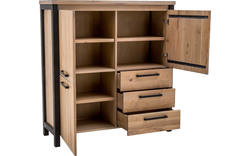 Goossens opbergkast santos bruin eiken - 8171978-01