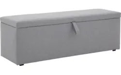 Goossens bedbank dutch comfort line b grijs stof - 8180126-03