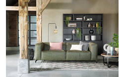 Goossens zitbank calvin groen micro leer - 8190316-626-01