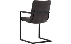 Goossens eetkamerstoel steven grijs microvezel - 8180180-02