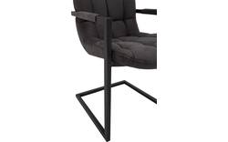Goossens eetkamerstoel steven grijs microvezel - 8180180-02