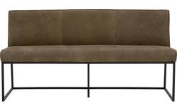 Goossens excellent eetkamerbank tom groen leer - 8213204-02
