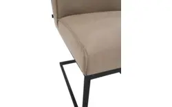 Goossens excellent eetkamerstoel tom bruin leer - 8180200-03-zwartepoot