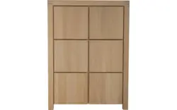 Goossens opbergkast clear blank eiken - 8180269-01