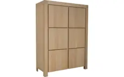 Goossens opbergkast clear blank eiken - 8180269-01